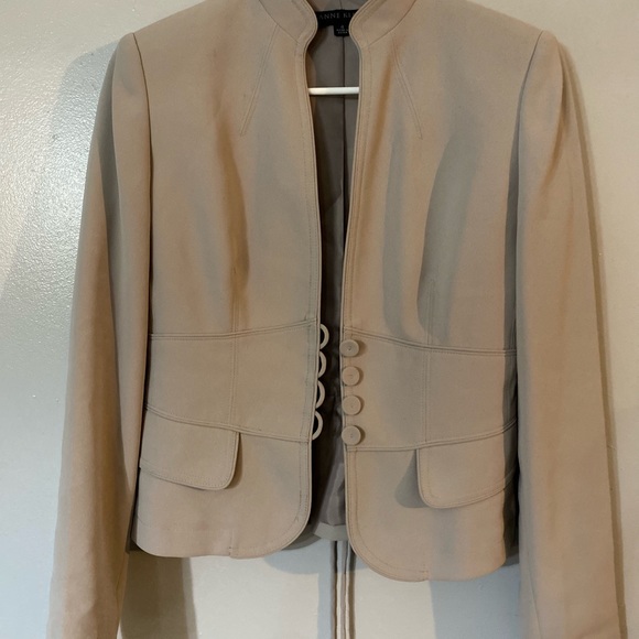 Anne Klein suit size 4 great condition gray green color - Picture 3 of 12